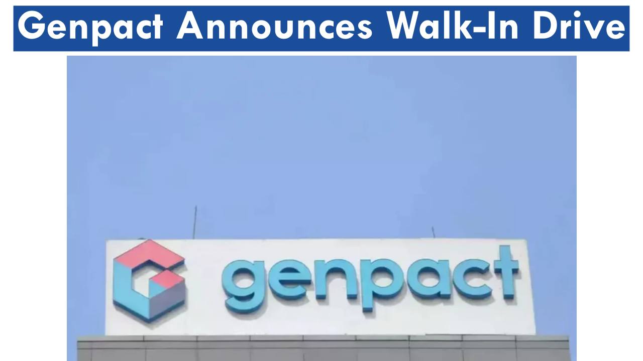 Genpact Announces Walk-In Drive