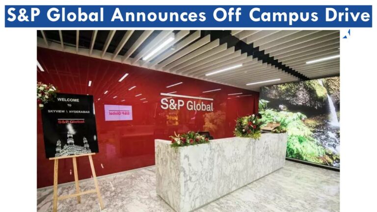 S&P Global Announces Off Campus Drive